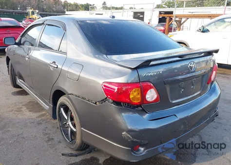2009 Toyota Corolla Xrs из США, поврежденный, VIN 2T1BE40EX9C010535